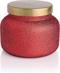 Capri Blue Signature Glam Jar Candle - Long Lasting Soy Wax Blend - Glitter Candles for Home Scented with Luxury Holiday Scents - Notes of Tropical Fruits & Sugared Citrus (Volcano, 19 oz)