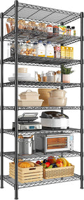 DurayLoly 8 Tier Storage Shelves Wire Shelving Unit 1200LBS,Metal Shelving Adjustable and Heavy Duty Shelves for Storage Rack,Pantry Shelves Kitchen Office Industrial Commercial 72H X 13.8D X 23.6W