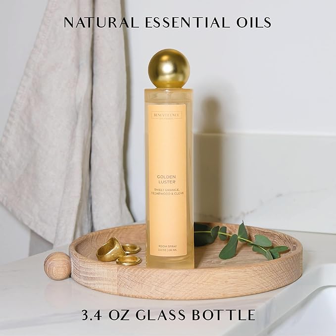 Orange, Cedarwood & Clove Room Spray | Benevolence LA Holiday Air Freshener & Fabric Spray | Scent for Home Fragrance, Gift Idea for Her, Home & Linen Freshener for Women