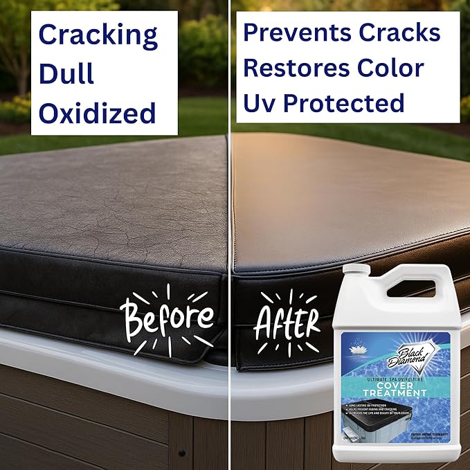 Ultimate UV/Restore Spa & Hot Tub Cover Cleaner and Protectant Treatment. Conditioner for Vinyl Cover Conditioner Spray Restores Your Cover to Look New. Simply Easy to Use