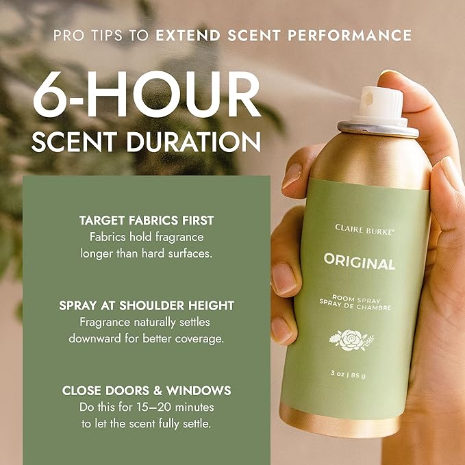 Claire Burke Original Room Spray Air Freshener 3 oz, Pack of 1