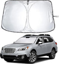EcoNour Windshield Sun Shade Compatible for Subaru Outback 2015–2019 | Custom Fit Wagon Front Window Sunshade | Foldable Heat & UV Reflective Sun Visor