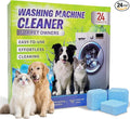 Luvoar Ultra-Powerful Washing Machine Cleaner Tablets-24 Packs, Deep Cleaning Tablets for Front Loader,Top Load & HE Washers,Formulated for Pet Owners,1 Year Supply
