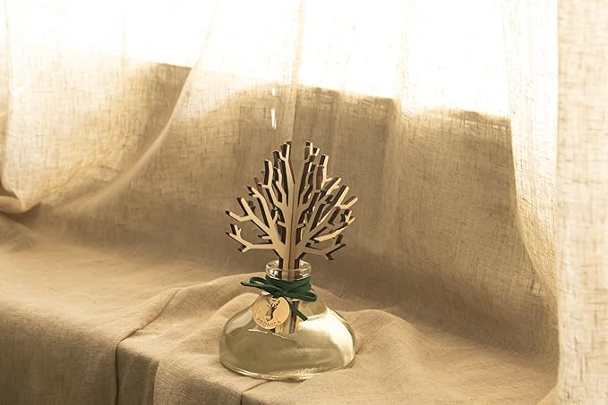 Aronica Christmas Diffuser 120ml / 4floz- Pine Wood Scent, Frasier Fir Winter Decorations for Home, Nordic Bookshelf Decor Green, Centerpieces for Table, Masculin Bathroom Shelf Diffuser Liquid