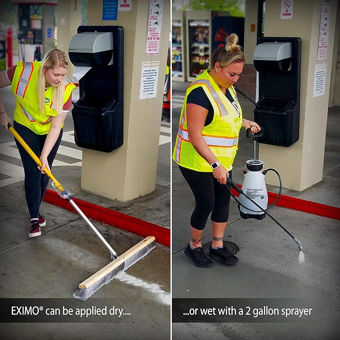 CAF Outdoor Cleaning EXIMO® Waterless Concrete Cleaner for Driveway, Garage, Basement, and Walkway Surfaces (3 lbs)