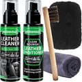 WERNMIND Leather Cleaner and Conditioner Care Kit for Car Interiors,CarSeats,Couches,Purses,Sofas,Bags,Jackes,Synthetic,Furniture,Boots,Shoes