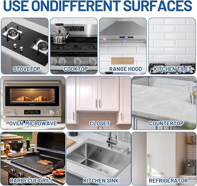 STF ShangTianFeng Heavy-Duty Oven/Grill/Microwave oven Cleaner-（17 FL Oz，pack of 2 -Removes tough baking grease and food spills from the surface safely