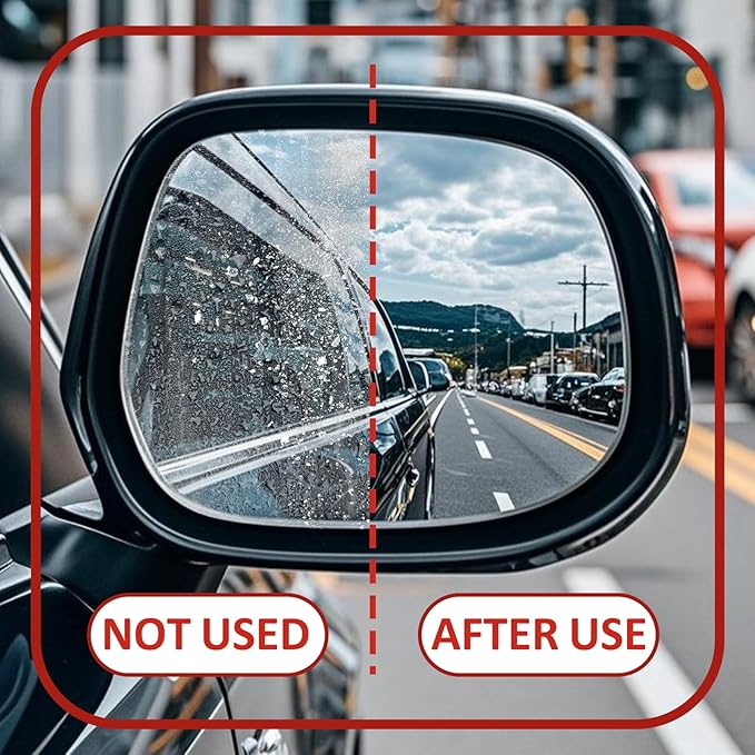 Mecarsee Glass Coating Spray for Car Windshield - Long-Lasting Hydrophobic Protection, Prevent Fogging, UV Shield - Improves Visibility in Rain & Snow - Easy to Apply
