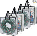 4-Pack Clear Heavy Duty Moving Bags and Storage Bags, 25 Gallon Large Moving Boxes Alternative for Wreath Storage Container, Under Bed Storage, Stadium Events, and College Moving Supplies