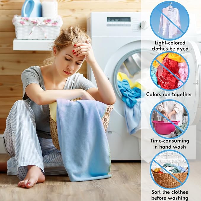Beieverluck 600 Count Color Catchers Sheets for Laundry Dye Catcher to Prevent Color Runs or Bleeds