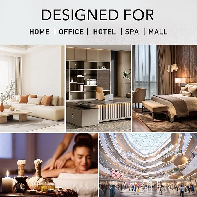 Waterless Diffuser Large 2000 ML, HVAC Scent Machine APP & WIFI & Touch Screen Control 7500 Sq.Ft Coverage, Aromatherapy Diffusers, Essential Oil Level Monitoring for Whole House & Hotel & Mall