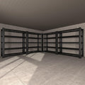 Nexvrtau 5-Tier Garage Shelving Heavy Duty, 3000 LBS Capacity Metal Storage Rack 76" H x 60" W x 24" D, Adjustable Shelves Unit for Garage, Warehouse, Basement, Pantry, Workshop.4 Pack