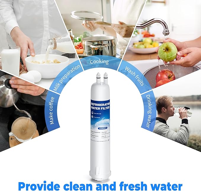4396841 Water Filter Compatible with EDR3RXD1,Filter 3,WHR3RXD1,KAD3RXD1,4396841,Kenmore 46-9083 water filter,Park of 4,By YPMQY