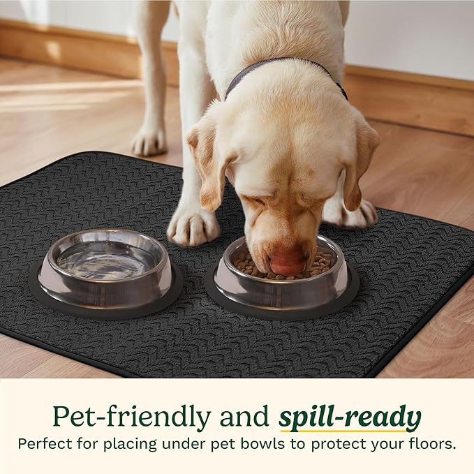 Cuisinart Dish Drying Mats for Kitchen Counter - (2) 18" x 24" Ultra Absorbent Dish Drying Mat XL - Foldable, Machine Washable, Fast Drying Dish Mat