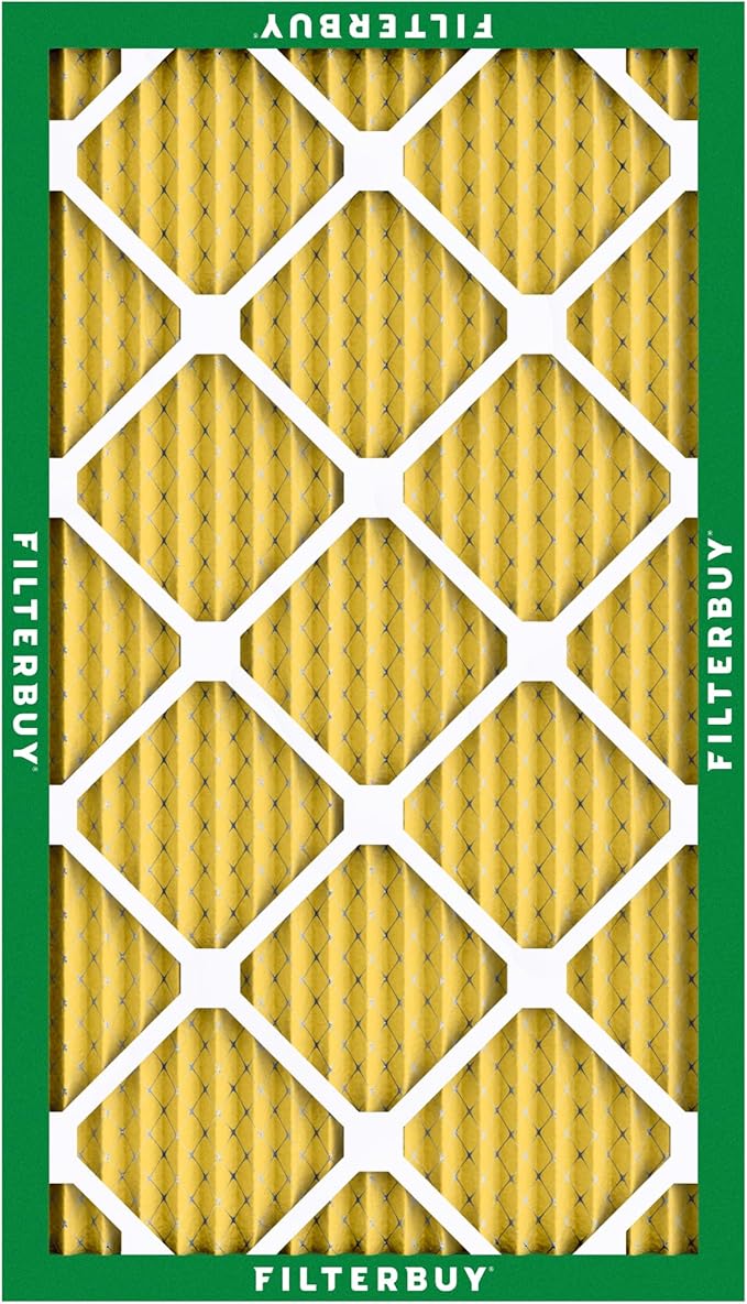 Filterbuy 20x30x1 Air Filter MERV 11 Superior Pet & Allergy Defense (2-Pack), Electrostatic Pleated HVAC AC Furnace Filters Replacement, Made in USA (Actual Size: 19.63 x 29.63 x 0.75)