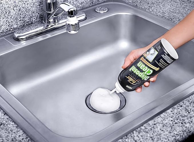 Fuller Brush Garbage Disposal Cleaner– 12 oz Bottle – Foaming Citrus Degreaser for Kitchen Sink Odor Removal and Drain Cleaning – Citrus Scent (Pack of 1)