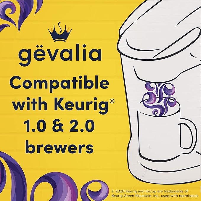 Gevalia Majestic Roast Bold Dark Roast Kââ‚¬ Cup® Coffee Pods (72 ct Pack, 6 Boxes of 12 Pods)