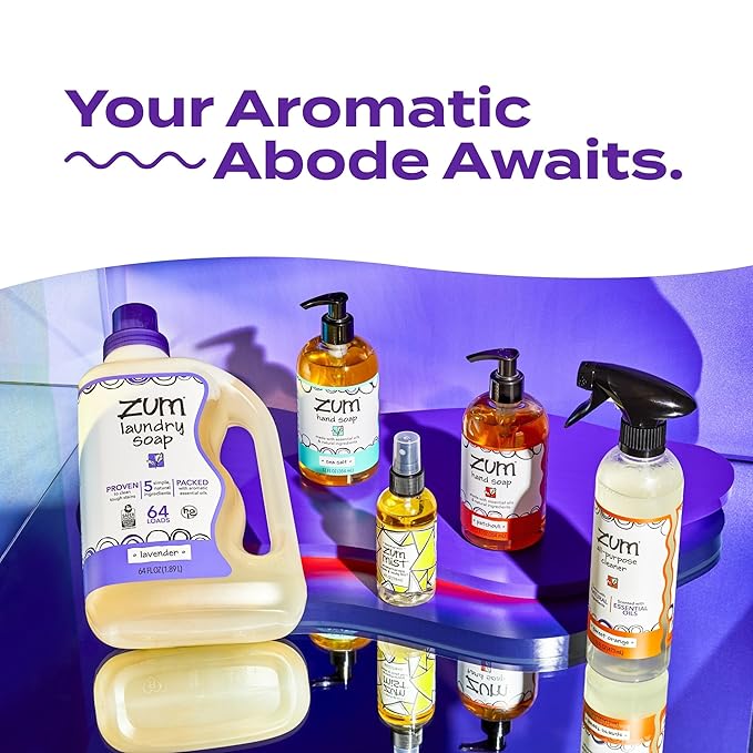Zum Indigo Wild Mist Room & Body Spray - Aromatherapy Essential Oil Spray - Natural Body Mist & Room Spray - Amber Scent - 4 fl oz (2 Pack)