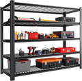 Notmise Garage Shelving, Heavy Duty 5-Tier Wire Shelving Unit, 72" H x 48" W x 24" D, 2500 lbs Load Capacity Storage Shelves, Adjustable Metal Shelves for Garage, Kitchen, and Pantry Storage