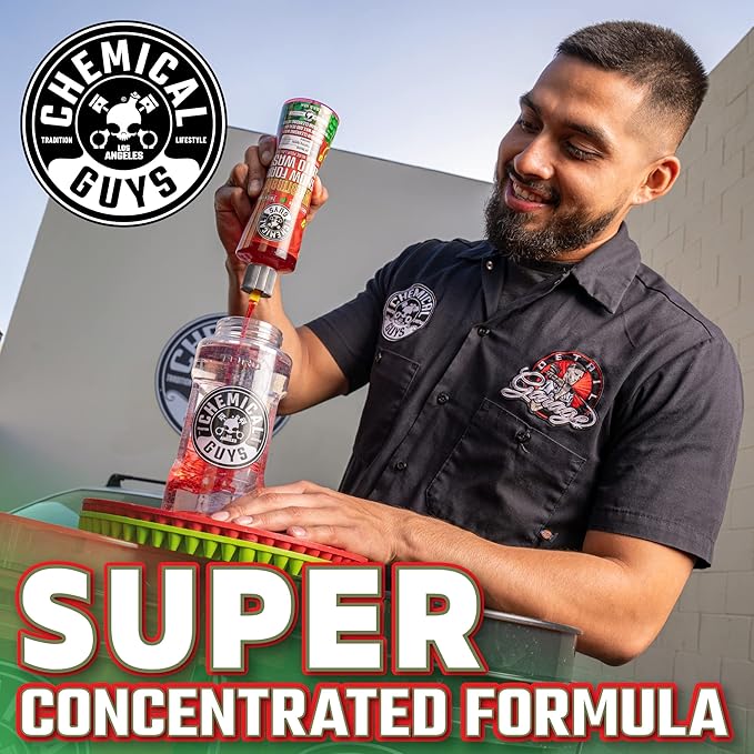 Chemical Guys CWS20864 Watermelon Snow Foam Car Wash Soap (Works with Foam Cannons or Bucket Washes) For Cars, Trucks, Motorcycles, RVs & More, 64 fl oz (Half Gallon) Watermelon Scent
