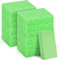 MOWPOG 12 PCS Dish Sponges Kitchen, Non Scratch Cleaning Sponge for Non Stick Cookware, Natural Compressed Cellulose Wash Scrub for Household Bathroom, Soft Washing Scrubbers (Green)