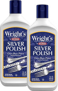 Wright's Silver Cleaner and Polish - 7 Ounce (2 Pack) Ammonia-Free - Use on Silver, Jewelry, Antique Silver
