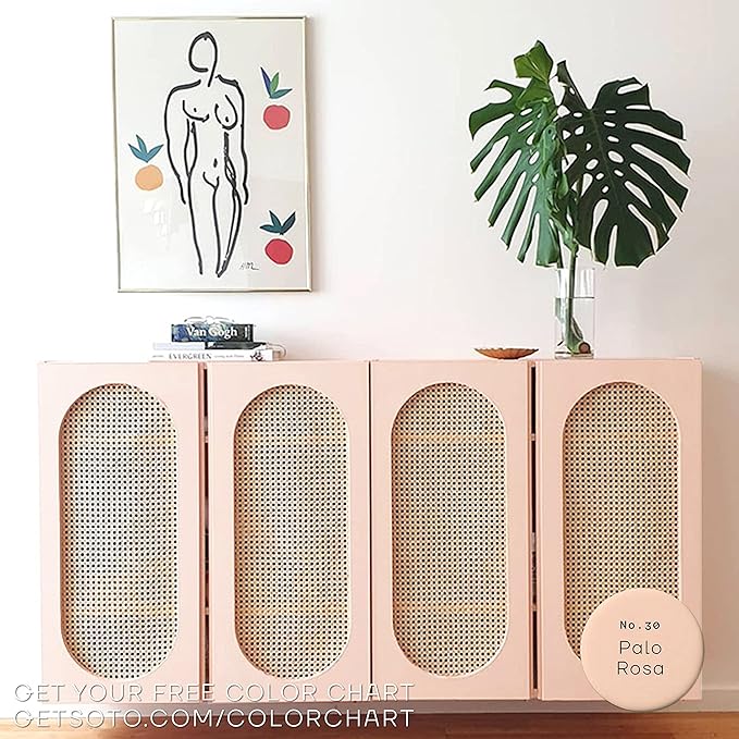 soto Pink Paint Touch Up, Multi-Surface, Matte Finish (No. 30 Palo Rosa) - 1.5 Ounces/45 Milliliters of Scratch Repair for Furniture, Walls, Cabinets, Trim, Doors, Indoor/Outdoor