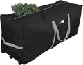 Primode Christmas Tree Storage Bag, Fits Up to 9 foot Tall Xmas Holiday Trees 28" X 16" X 60" Extra Large Heavy Duty Xmas Box Container with Wheels (Black)