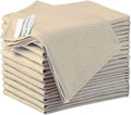 Puomue 12 Pack Microfiber Glass Cleaning Cloth, 12 Inch X 16 Inch, Lint Free Quickly Clean Windows, Mirrors, Glasses, Phone Screens, Camera Lenses, Camel