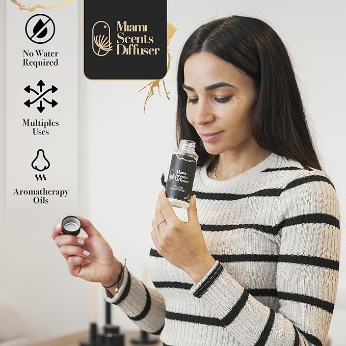 Ocean Whisper Essential Oil Refill Luxury Hotel Inspired, Long Lasting Aroma for Home Office Diffuser, 500ml Fresh Blend of Sandalwood, Cardamom, Patchouli and Jasmine Scent for Wellness Aromatherapy.