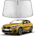 EcoNour Windshield Sunshade for BMW X2 2018–2023 | Custom Fit Front Window Sun Shade | Blocks Harmful UV Rays & Reduces Heat | Foldable Sun Visor with Storage Pouch
