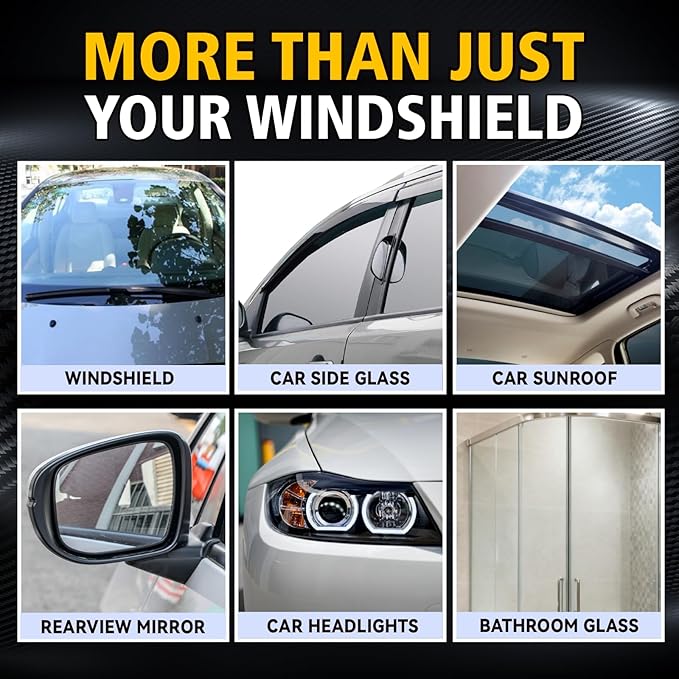 XPERTCHEMY Ceramic Rain Repellant Windshield, Glass Coating Spray, Hydrophobic Protective Formula, Advanced Rain Windshield Water Repellent for Cars, Mirrors and Other Glass Surfaces
