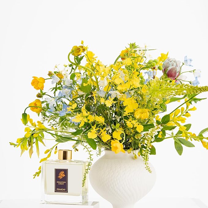 Osmanthus & Fruit Reed Diffuser - Golden Hour Luxury Hotel Scent, Sun-Drenched Apricot & Peony Floral, Exotic Boutique Home Fragrance, 6.4 fl oz(Osmanthus & Fruit)