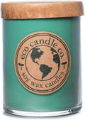 ECO CANDLE CO. Recycled Candle, Winter Wonderland, 18 oz. Double Wick - Scents of Pine, Spruce, & Fir - 100% Soy Wax, No Lead, Kraft Paper Label & Lid, Hand Poured, Midwest Grown Soybeans