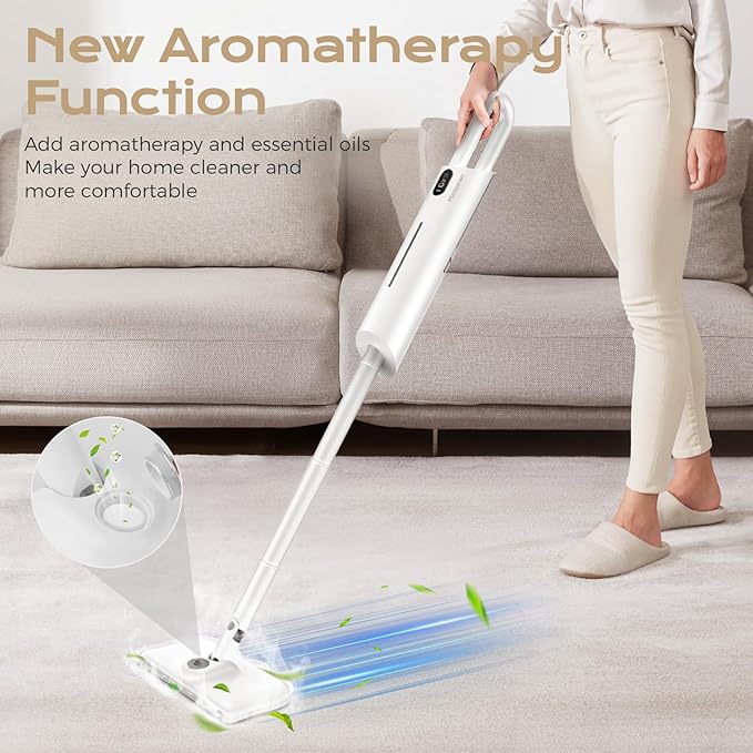 Steam Mop All-in-one with 13 Accessories for Hardwood,Tiles & Carpet