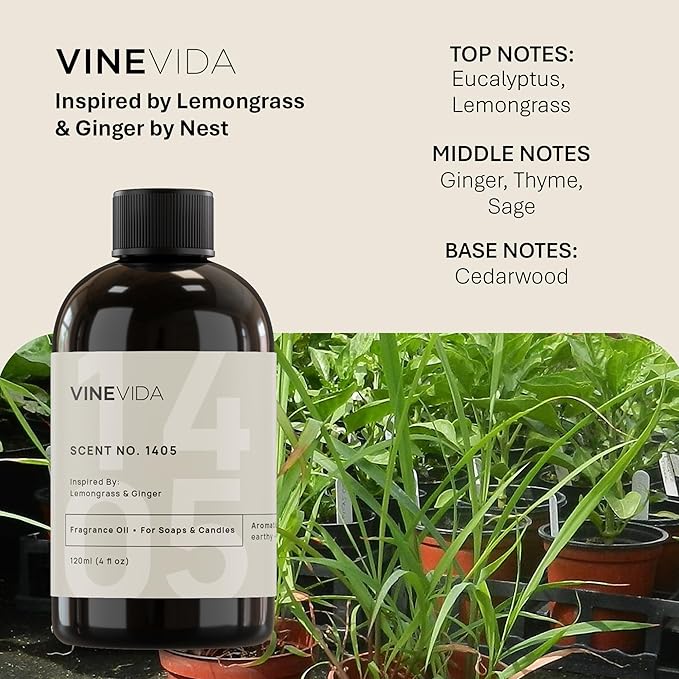 VINEVIDA [4oz] Scent No.1405 Fragrance Oil for Candle & Soap Making - Made in USA Natural Candle Scents