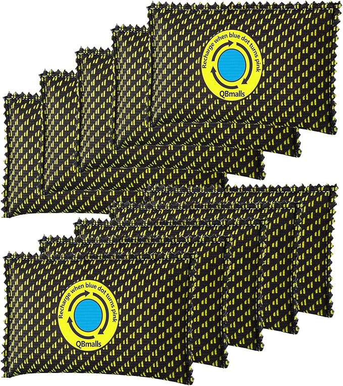 QBmalls 100g Rechargeable Desiccant Pack of 10,Moisture Absorber for Storage Bins,Gun Safes,camper and Cars,Desiccant Dehumidifier for Closets,Drawer,Luggage and Small Spaces