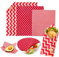Beeswax Wraps for Food, 3 Pack (S, M, L) Reusable Food Wraps, Bread Sandwich Wrap, Beeswax Paper with Bukcle, Zero Waste, Plastic-Free Food Storage Wrap