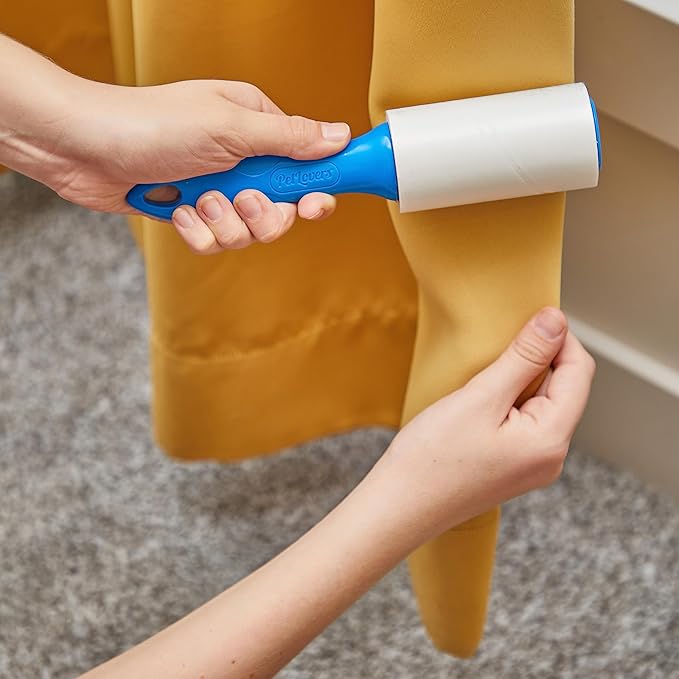 PetLovers Extra Sticky Lint Roller Single Unit 90 Sheets for Pet Hair Removal, Dog and Cat Lint Remover (1 Pack)