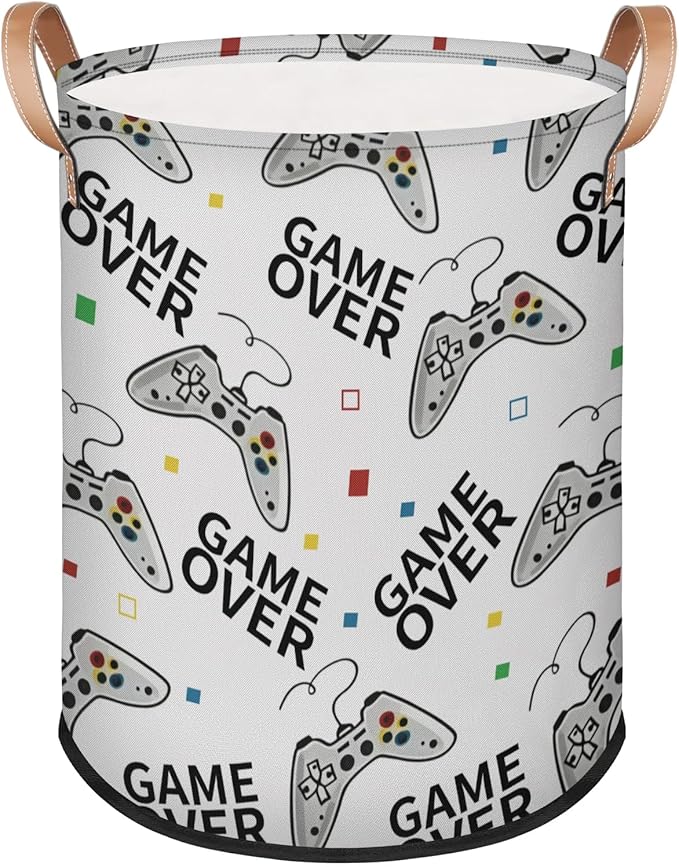 Play Game 62L Laundry Basket for Clothes Books Toys Adult Kids Rotundity Laundry Hampers Bin for Bathroom Kitchen Hotel