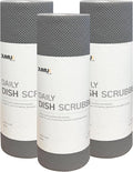 Jumuk Supplies Daily Dish Scrubber Sheet Non-Scratch Household Disposable Cleaning Sponges | Recyclable, Eco-Friendly & Perfect for Kitchen, Home Cleaning and Outdoor Use (3, Grey)