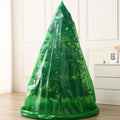 Jumbo Christmas Tree Removal Bag, Green Extra Large 6ft Width x 9ft Tall Christmas Tree Disposal Bag Waterproof for Upright Storage
