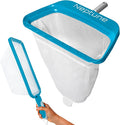 The Skimmie Neptune Net & Swim-N-Scoop Fine Mesh Pool Skimmer Nets Deep-Bag Leaf Rakes for Pools, Spas, Fountains & Cold Plunges Handheld Skimmers for Surface and Floor Cleaning. *Pole NOT Included