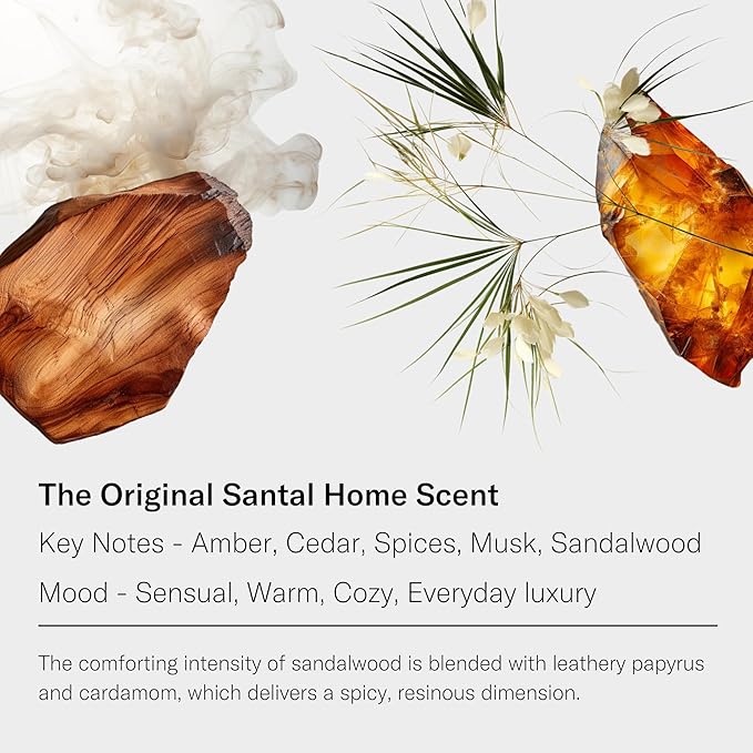 AromaTech Santal Aroma Essential Oil Blend: Luxury Hotel Inspired Aromatherapy with Amber, Vanilla, Cedar & Sandalwood for Ultrasonic Diffusers (0.33 Fl Oz (Pack of 1))