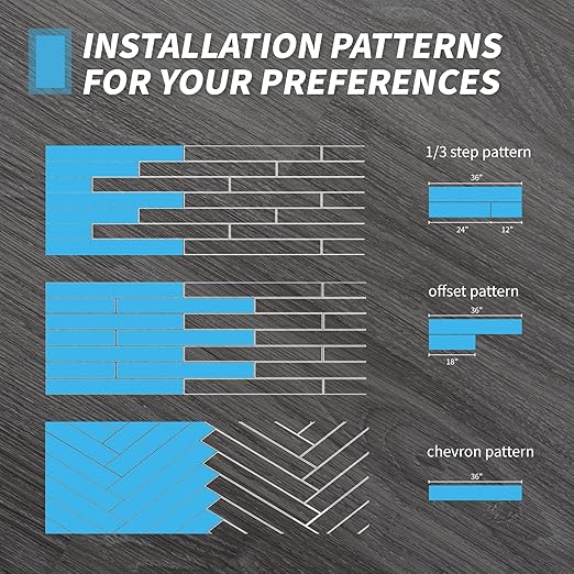 Art3d Peel and Stick Floor Tile Vinyl Wood Plank 12-Pack 18 Sq.Ft, Light Grey, Rigid Surface Hard Core Easy DIY Self-Adhesive Flooring