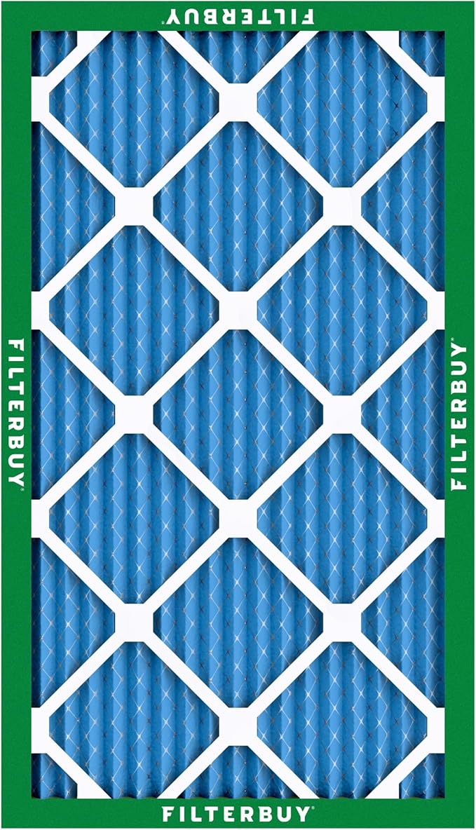 Filterbuy 16x28x1 Air Filter MERV 13 Optimal Smoke & Allergy Defense (1-Pack), Electrostatic Pleated HVAC AC Furnace Filters Replacement, Made in USA (Actual Size: 16.00 x 28.00 x 0.75)