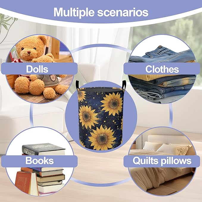 Laundry Basket,Turtle Fish and Coral Large Canvas Fabric Lightweight Storage Hamper Organizer Dirty Clothes Collapsible Waterproof for College Dorms,Bathroom