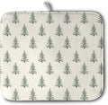 Kwlegh Christmas Tree Dish Drying Mat Winter Xmas Holiday Drying Mats Microfiber Absorbent Dishes Drying Pad Reusable Washable Kitchen Countertop Protector Dish Drainer Rack Mat 16x18 Inch