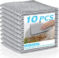 Sunyuneey Non-Scratch Metal Wire Dishcloth, Quick Cleaning Without Leaving Marks, Easily removes Stubborn Stains, Suitable for Various Surfaces, Metal Wire Dishcloth Cleaning Power (10)