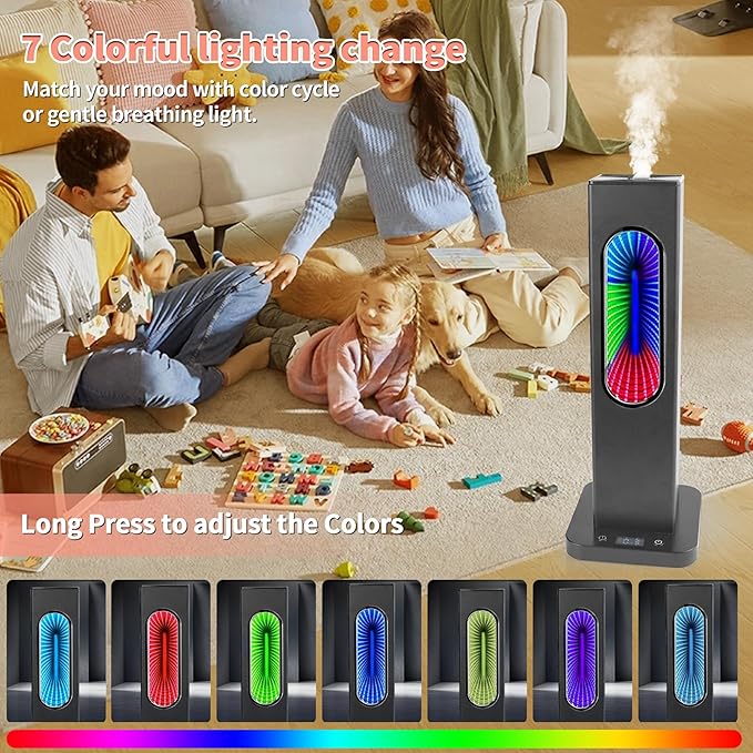Waterless Diffusers for Home,Large Room with APP WiFi Control,Essential Oil Scent Diffuser Covers 2512 Sq Ft,Protable Rehargeable Diffuser 10000mA,Includ Bergaomt,Lavender Oils(Black)